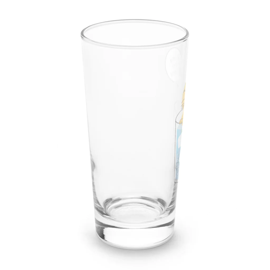 mapechiのトラネコしまお、暑いの苦手 Long Sized Water Glass :left