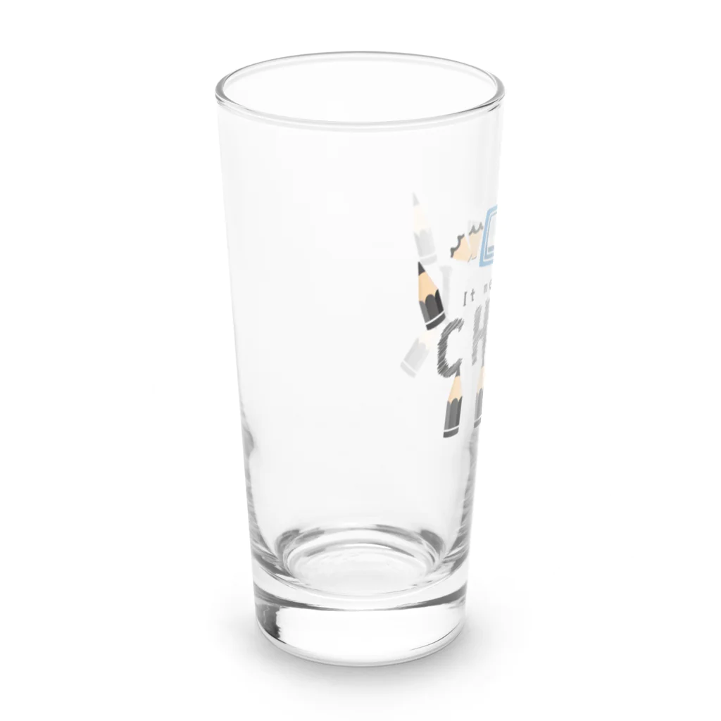 イラスト MONYAAT のCT156　ちびた鉛筆*A Long Sized Water Glass :left