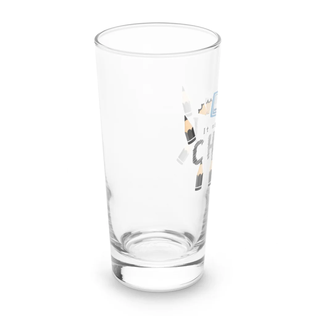 イラスト MONYAAT のちびた鉛筆*B Long Sized Water Glass :left