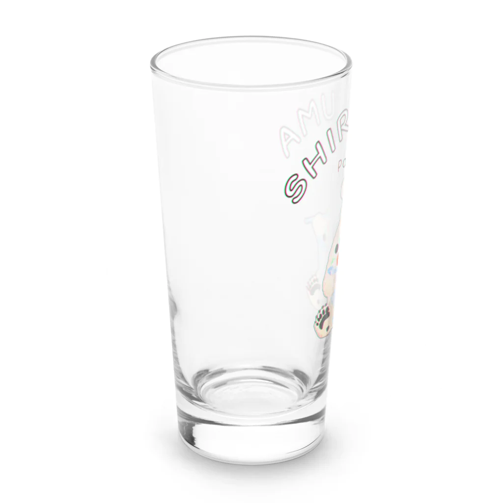 のぐちさきのシロクマさんの白くまタイム Long Sized Water Glass :left