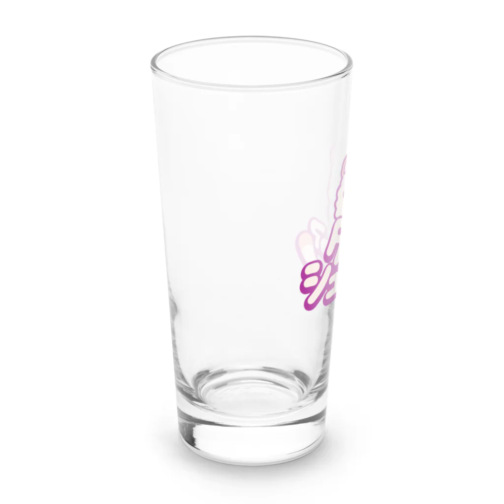 tanuki_msのジンジャーエール・タヌシュアァァ　ロゴ  Long Sized Water Glass :left