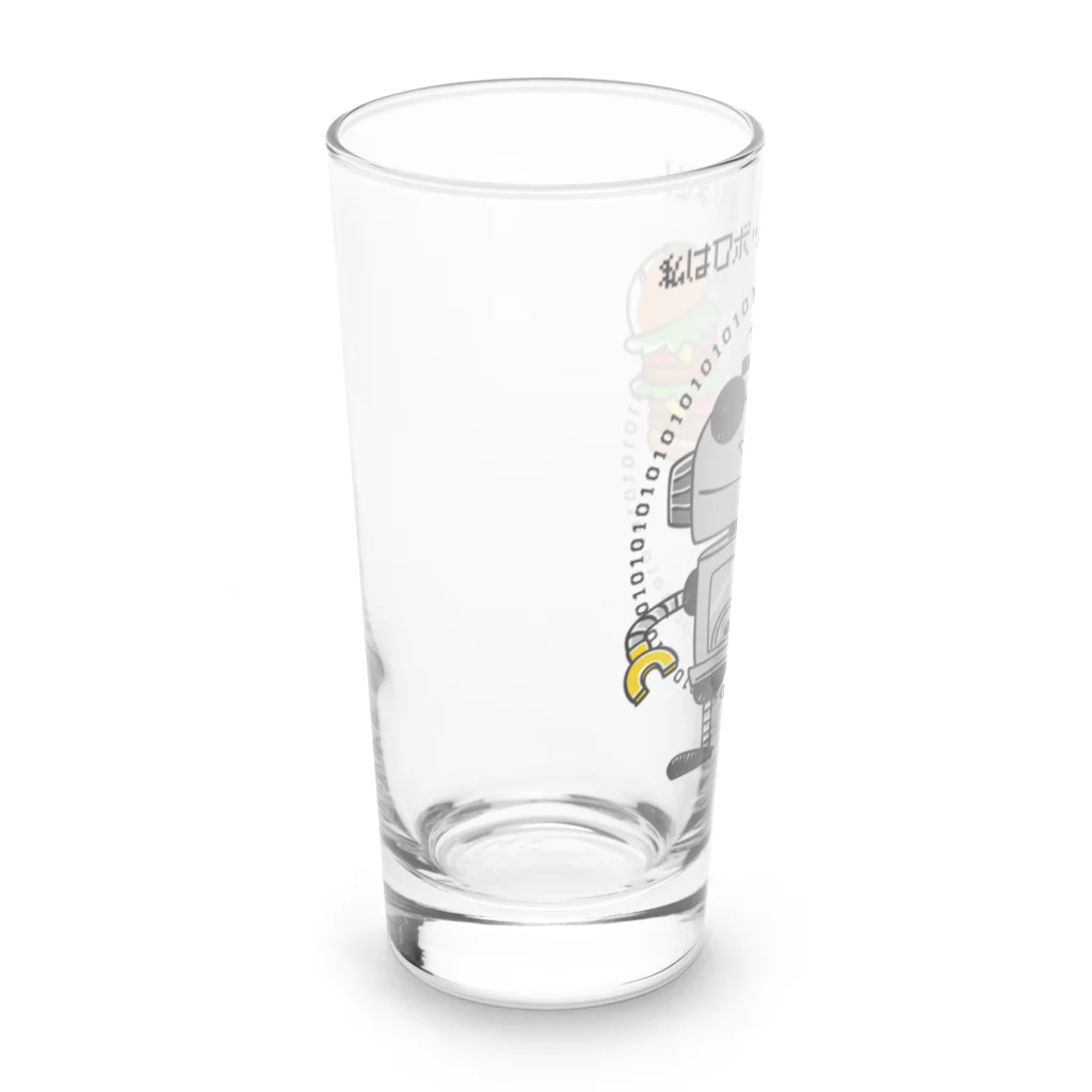 イラスト MONYAAT の私はロボットではありません Long Sized Water Glass :left