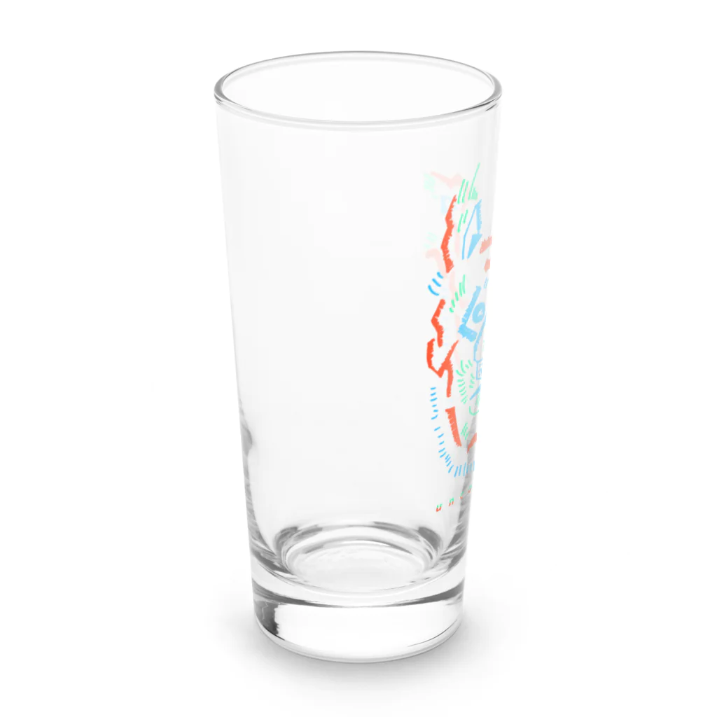 約束の場末×はとみ図案のとら101 Long Sized Water Glass :left