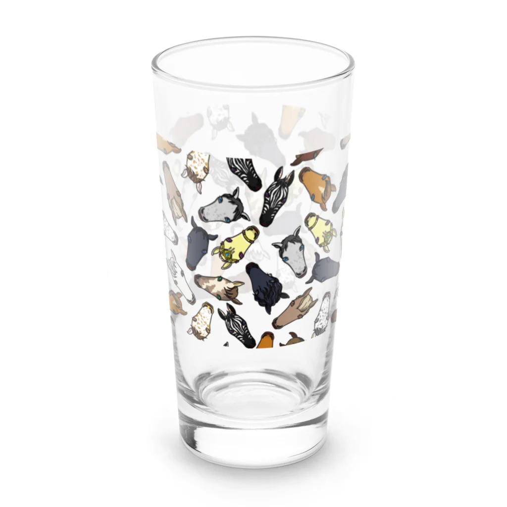 Ccraft_BTO SHOPの【うまかお】Favorite Horsesランダム柄 Long Sized Water Glass :left