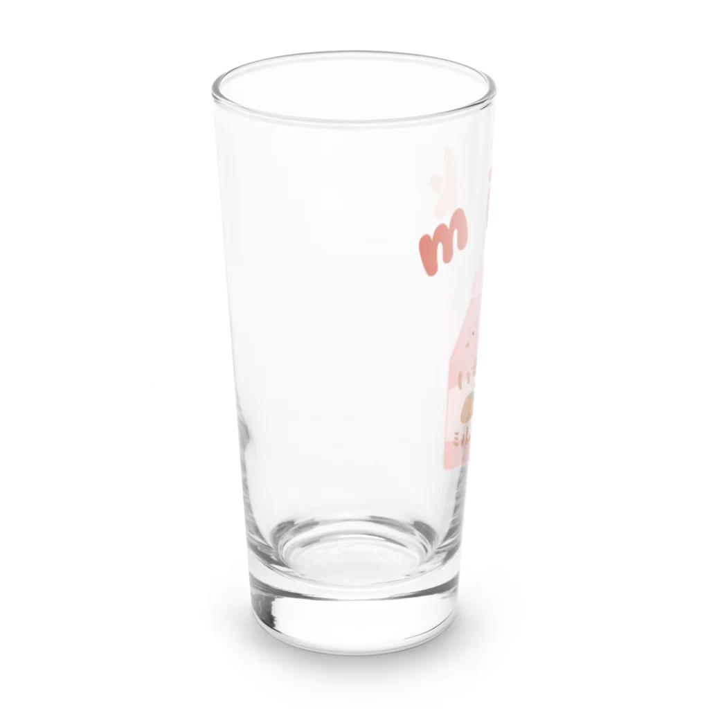 ひるね本箱　Hirune Honbako のいちごミルク Long Sized Water Glass :left