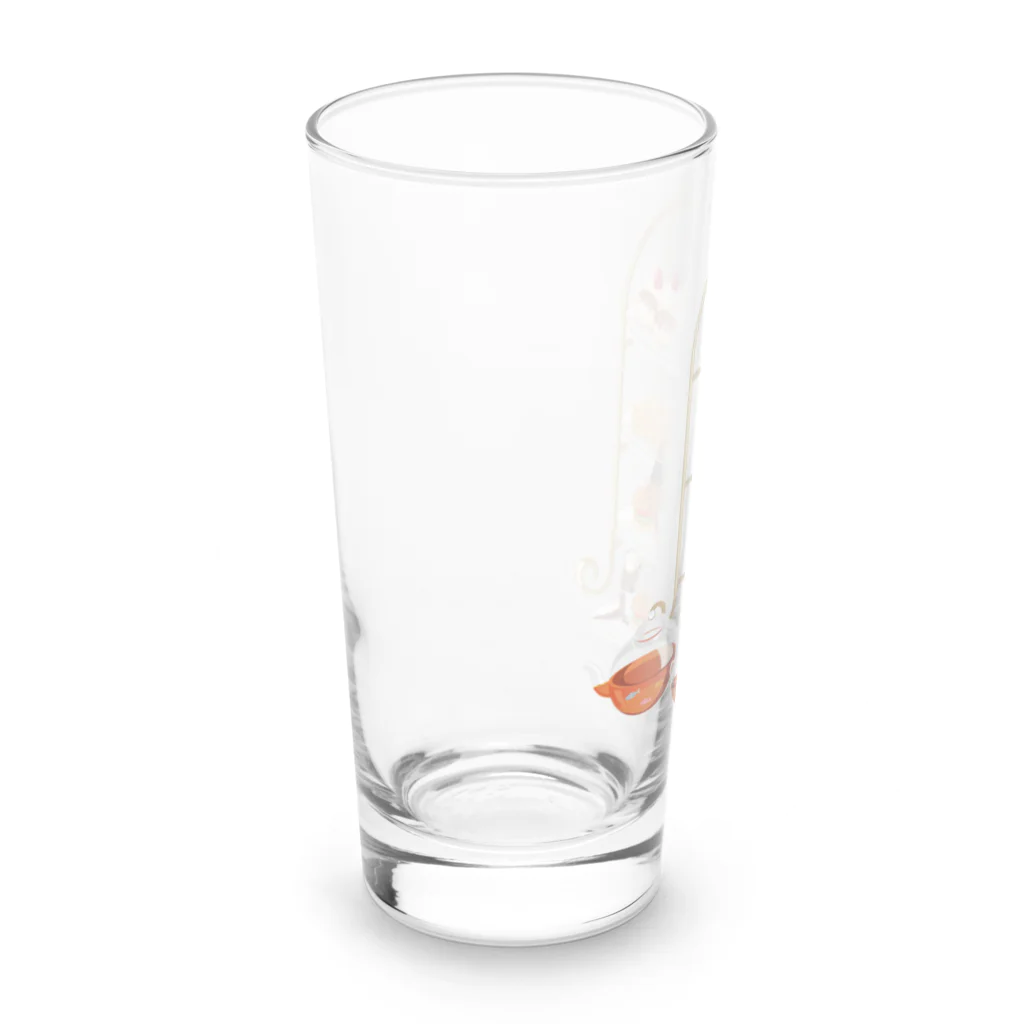 カワウソとフルーツのカワウソとアフタヌーンティー Long Sized Water Glass :left
