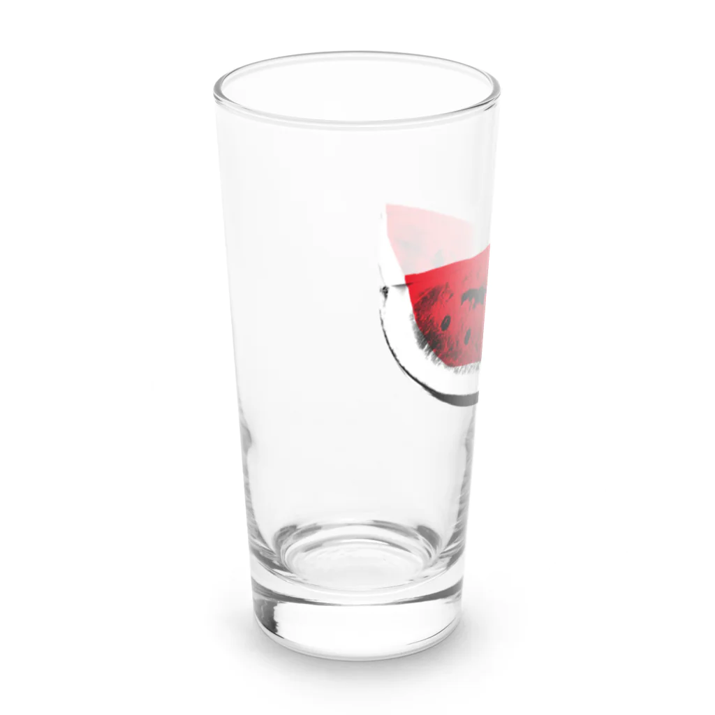 ヨープキャンが気になったのすいか -watermelon- 切 Long Sized Water Glass :left