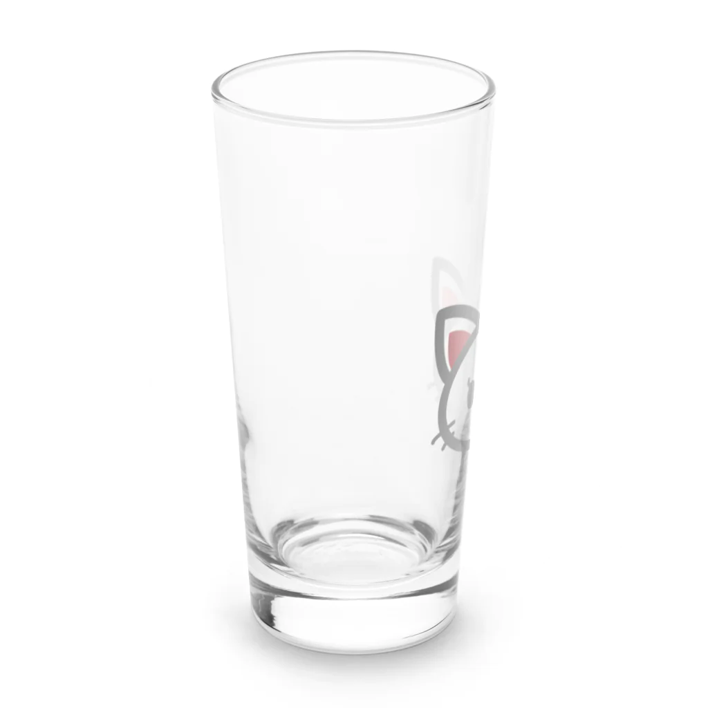 ヨープキャンが気になったの尻猫　かわいい Long Sized Water Glass :left