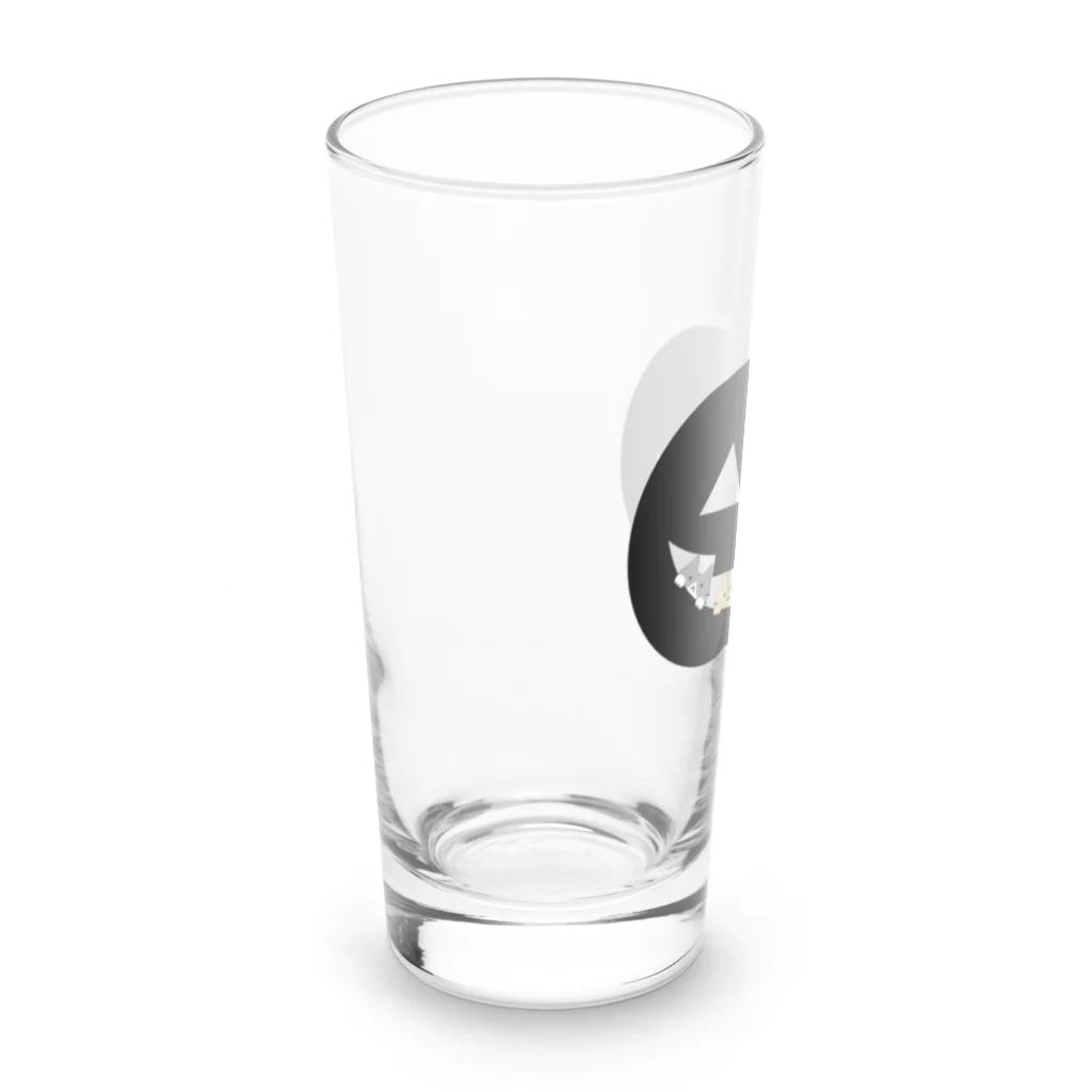 めいぷるのかぼちゃにゃ(シルエット) Long Sized Water Glass :left