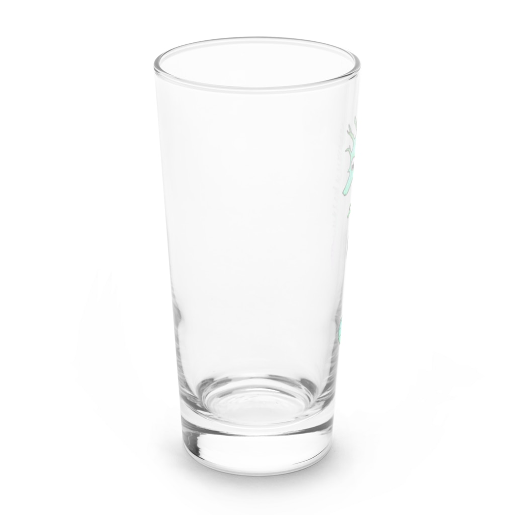LalaHangeulのタツノオトシゴさんはイクメンです　グリーンバージョン Long Sized Water Glass :left