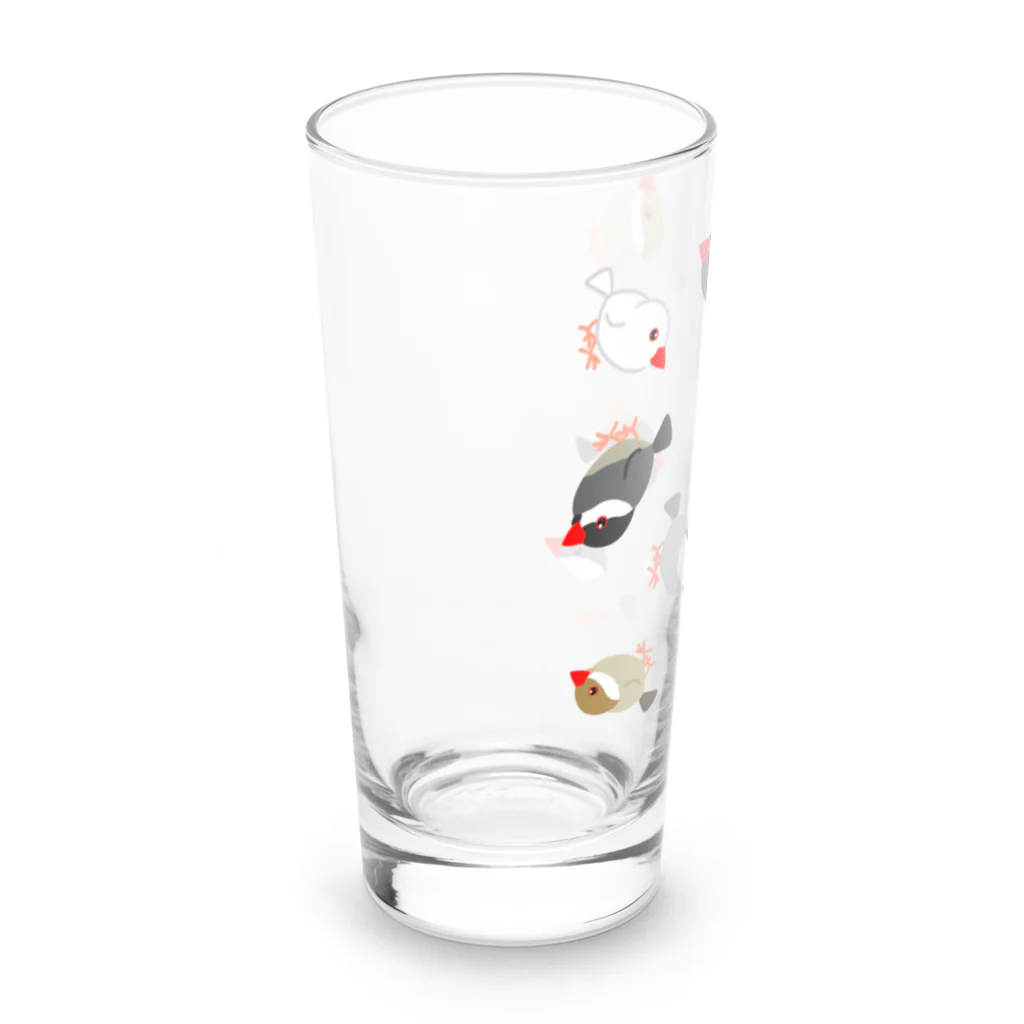 Lily bird（リリーバード）の可愛い文鳥わらわら Long Sized Water Glass :left