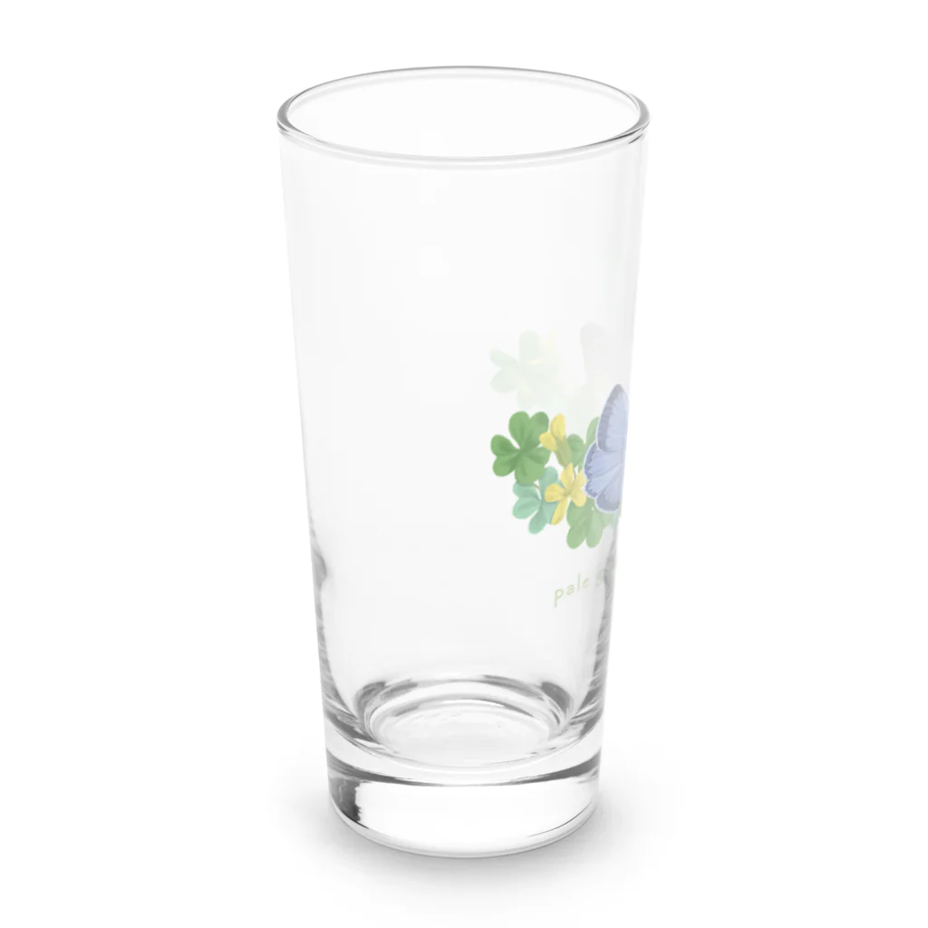 kitaooji shop SUZURI店のヤマトシジミとカタバミ Long Sized Water Glass :left