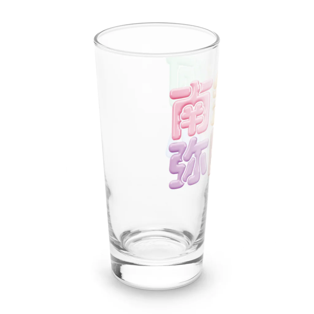 DESTROY MEの南無阿弥陀仏（改行） Long Sized Water Glass :left