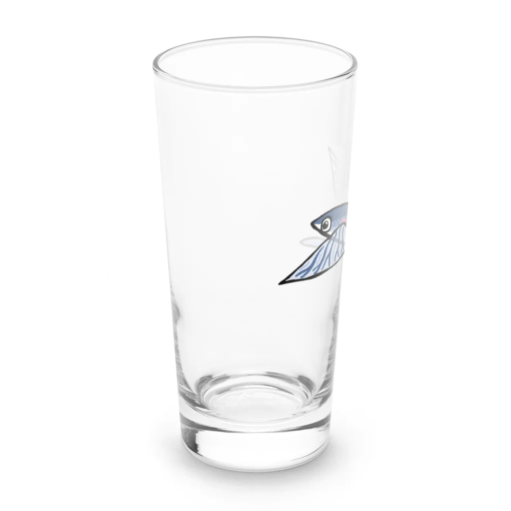 魚長～UoChou～のトビウオ気持ちよく飛んでます Long Sized Water Glass :left