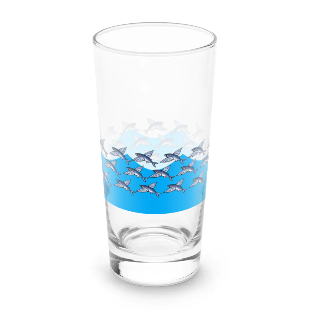 魚長～UoChou～のトビウオウェーブ Long Sized Water Glass :left