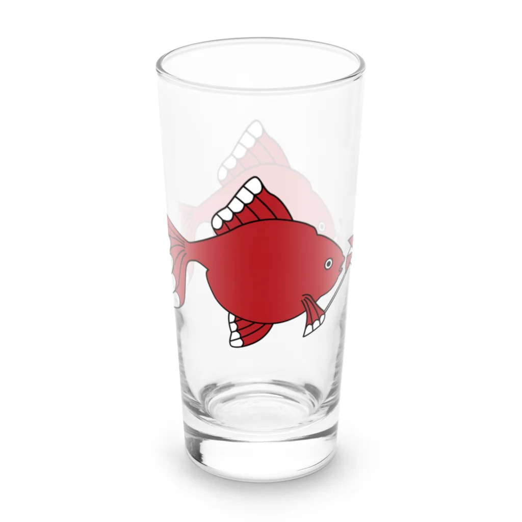 Amiの風車赤金魚 Long Sized Water Glass :left