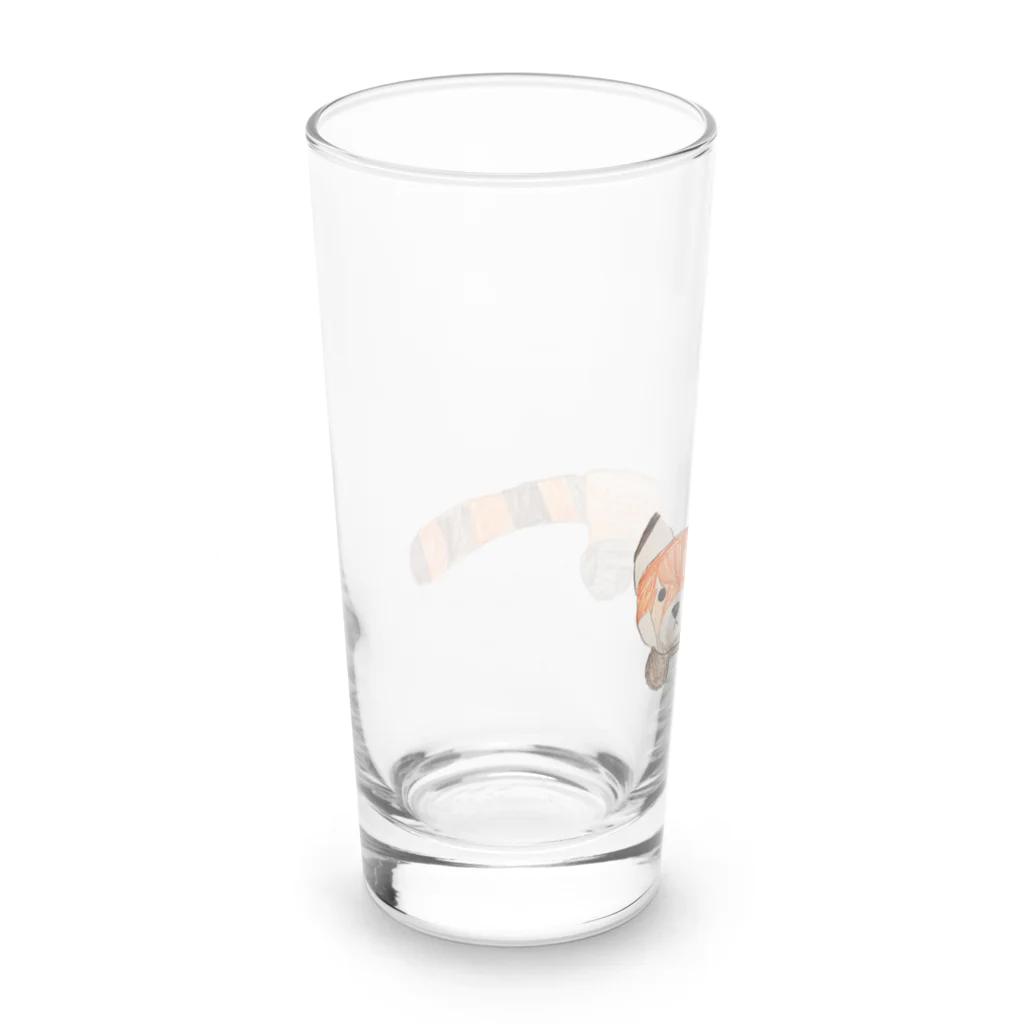 稲藁商店の小熊貓＜レッサーパンダ＞ Long Sized Water Glass :left