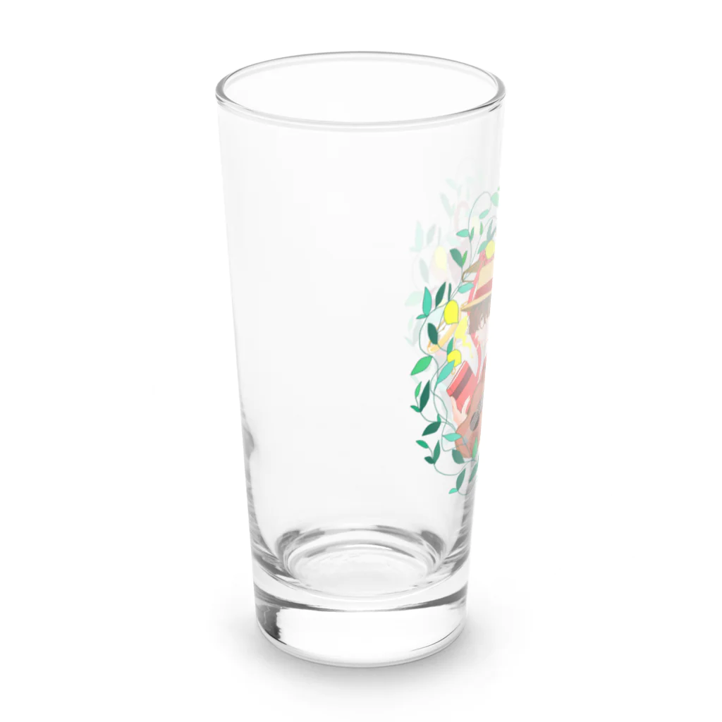 翠色の眼鏡のブリティッシュボーイ Long Sized Water Glass :left