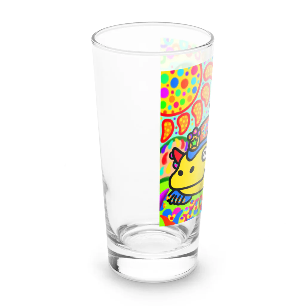 どりほぷの草食のワニ・シモスクス Long Sized Water Glass :left