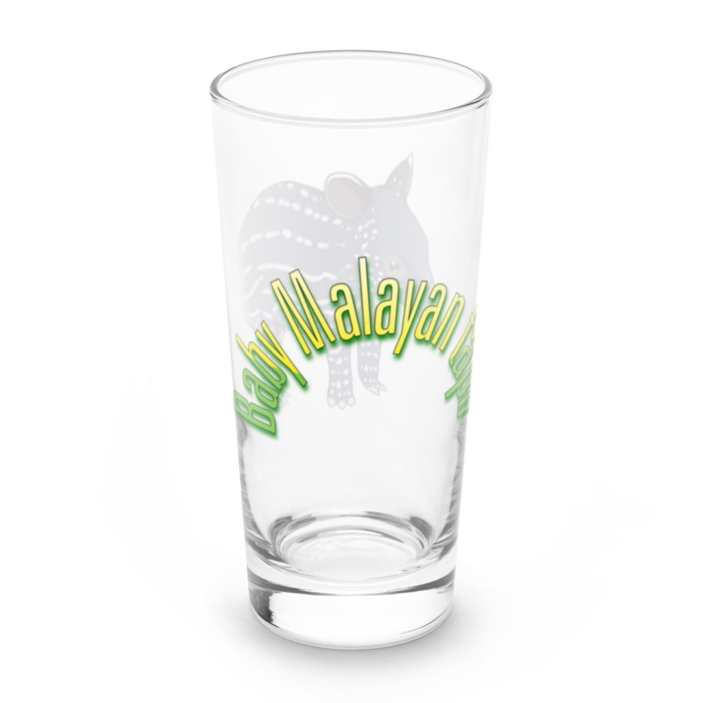 LalaHangeulのBaby Malayan tapir(マレーバクの子供) Long Sized Water Glass :left