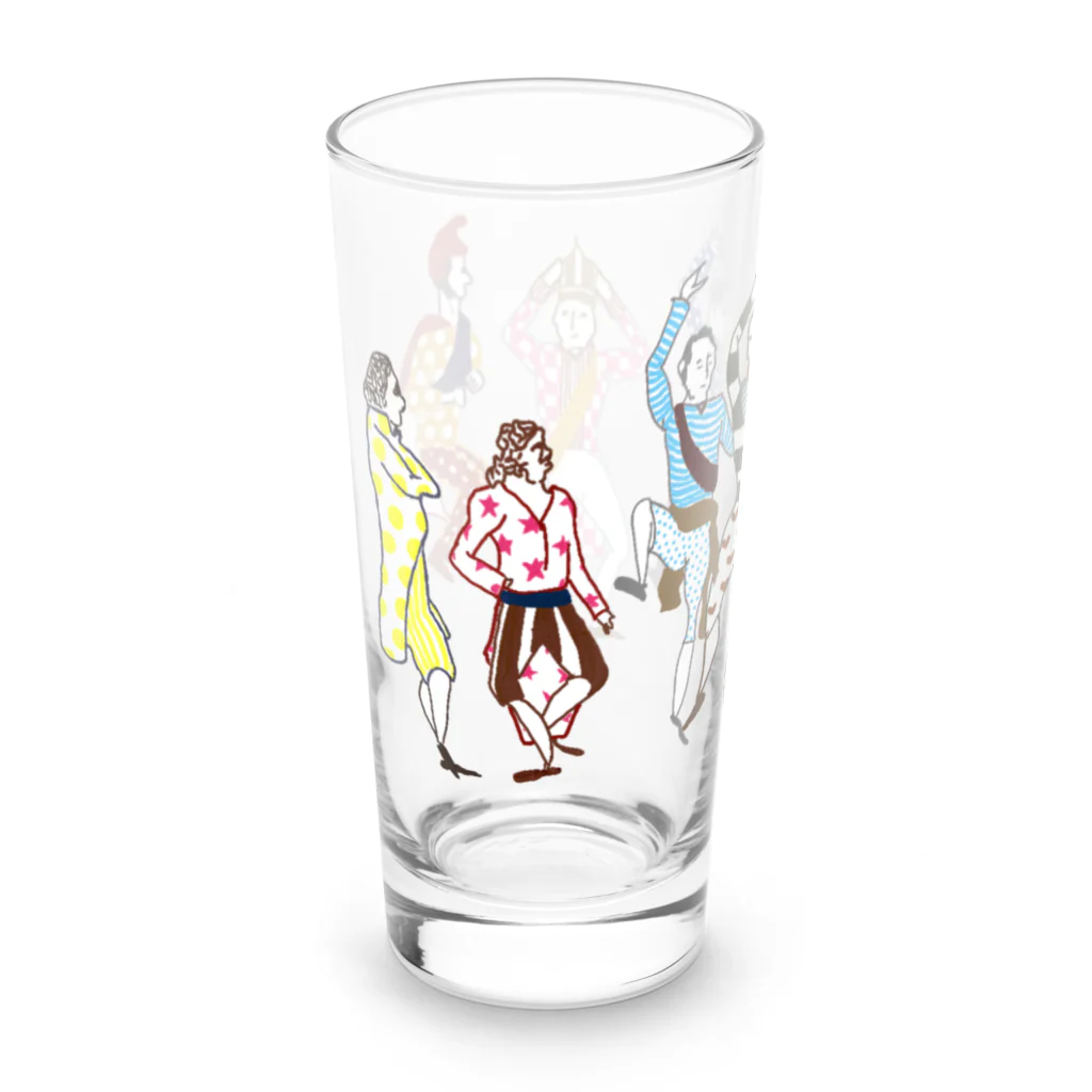 sagarooの会議は踊る 集合 Long Sized Water Glass :left