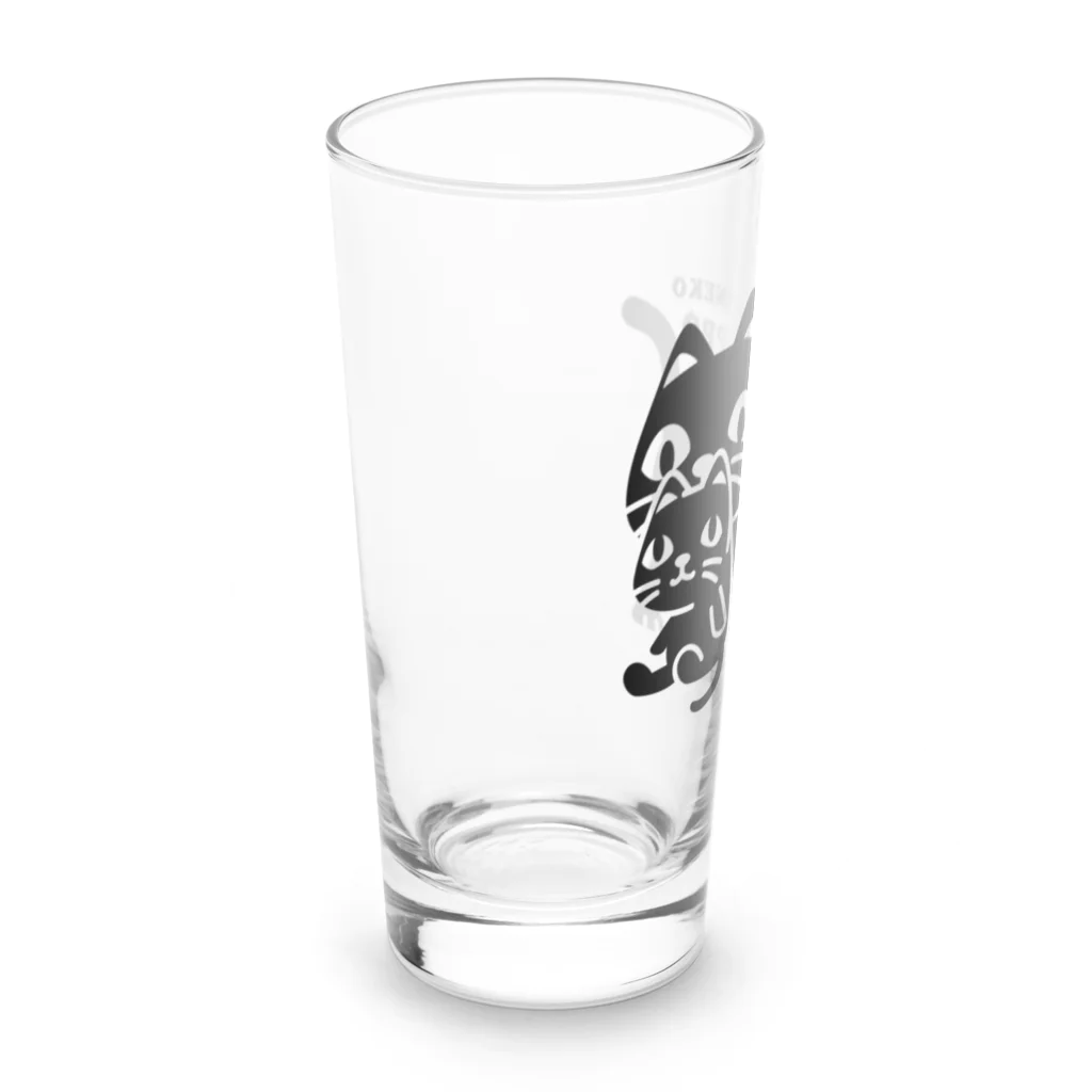 イラスト MONYAAT のやみねこ、ろっぽ Long Sized Water Glass :left