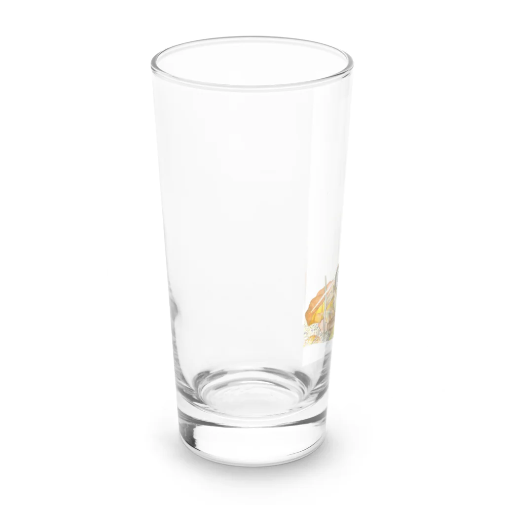 オサヤマの絵筆のシカマルの冒険譚【休憩編】 Long Sized Water Glass :left