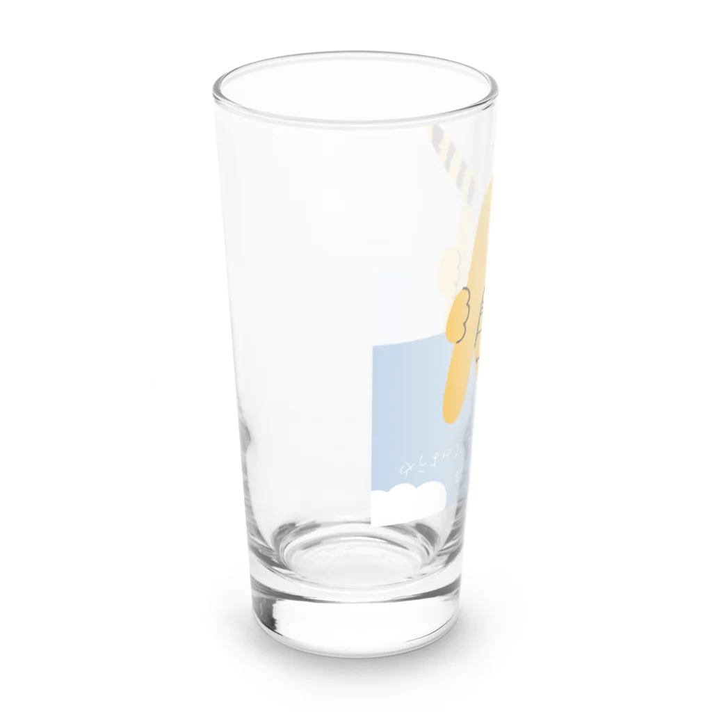 mapechiのトラネコしまお、別世界へ行く Long Sized Water Glass :left