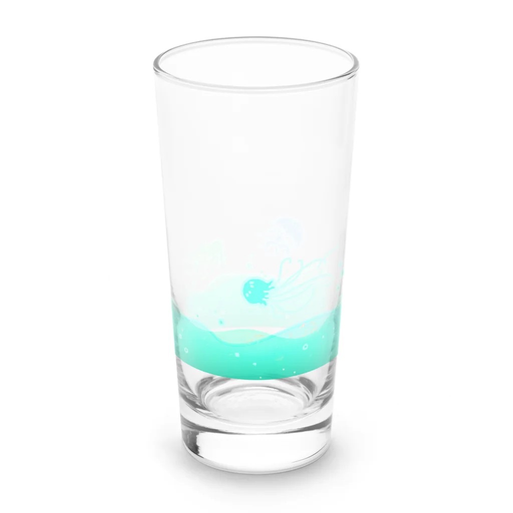 そのへんの黒猫の海の海月 Long Sized Water Glass :left