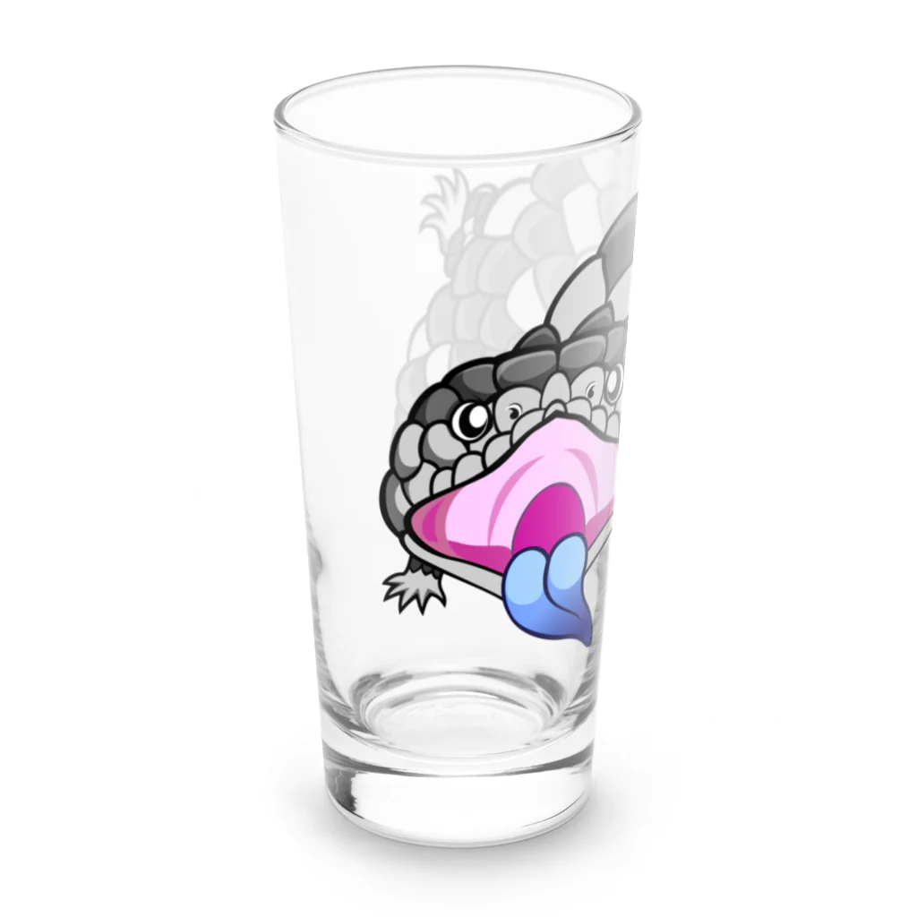 もむのふの爬虫類グッズやさんのマツカサトカゲちゃん Long Sized Water Glass :left