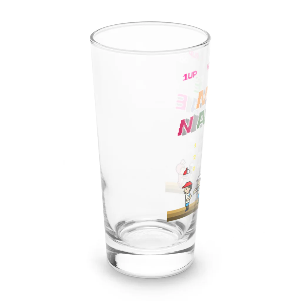 Siderunの館 B2の【さげみちゃんver.】レトロゲーム風な前ならえ Long Sized Water Glass :left