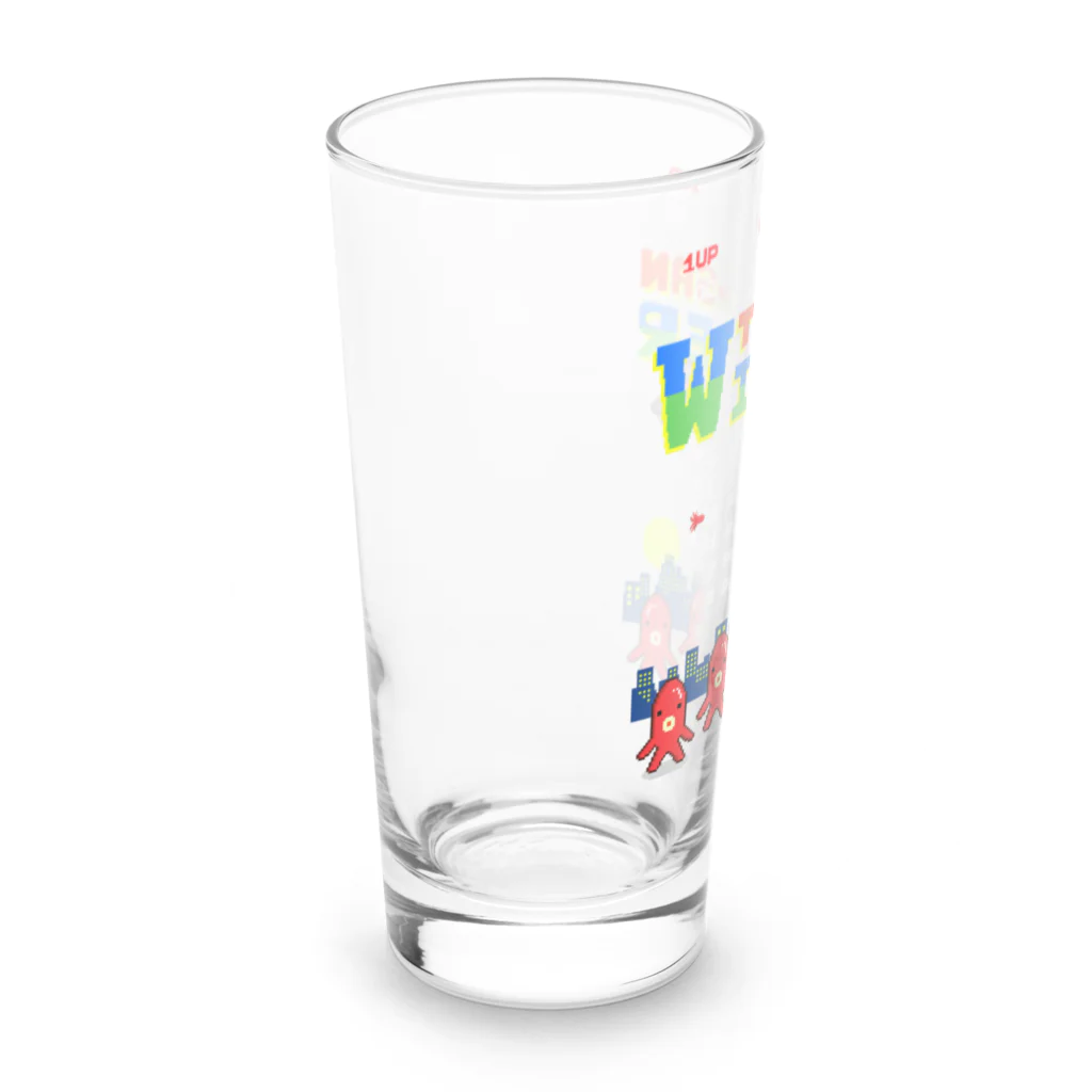 Siderunの館 B2のレトロゲーム風なタコさんウインナー Long Sized Water Glass :left