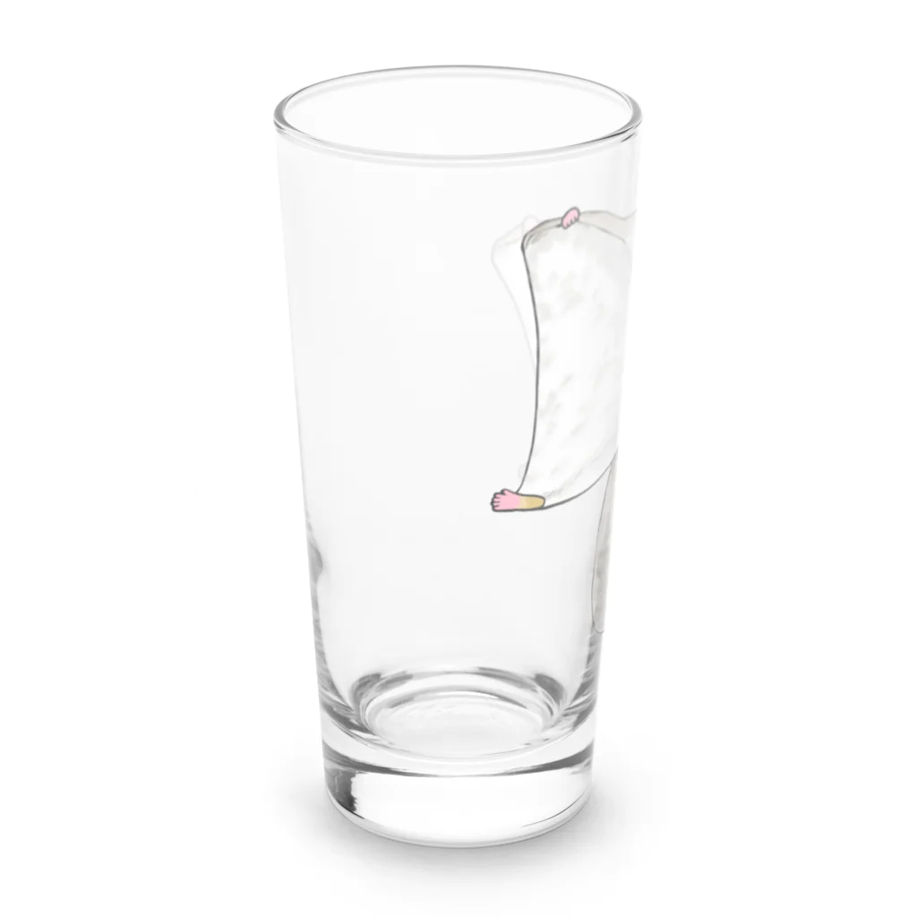 LalaHangeulのエゾモモンガさんドーン！ Long Sized Water Glass :left