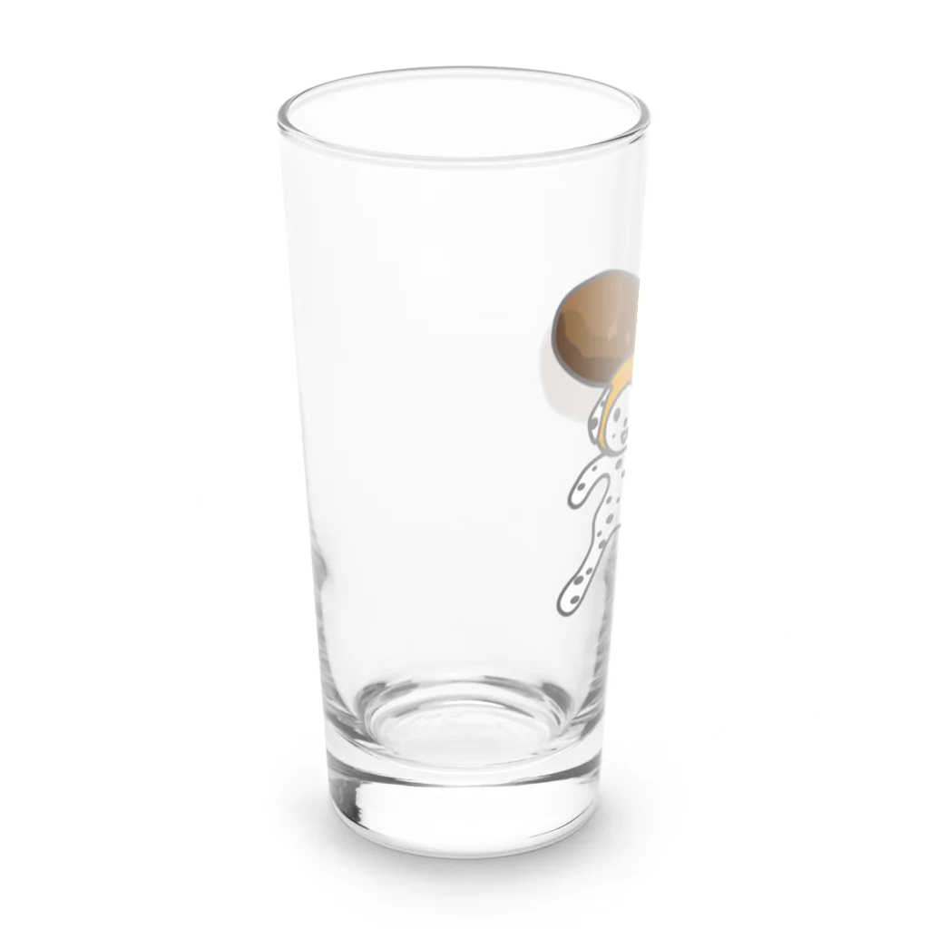 ヨープキャンが気になったのかりんとういぬ Long Sized Water Glass :left