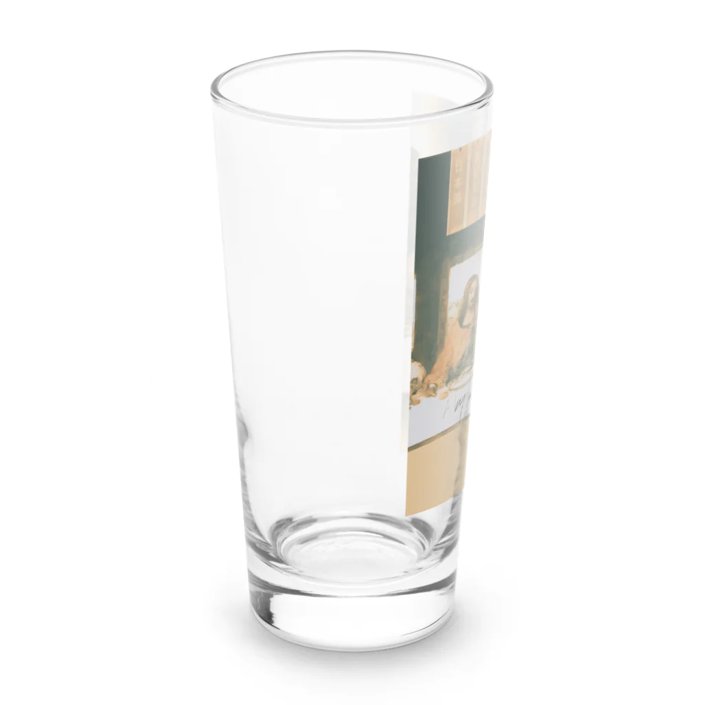 Manifest?(SUZURI店)の最後の飲み会 Long Sized Water Glass :left