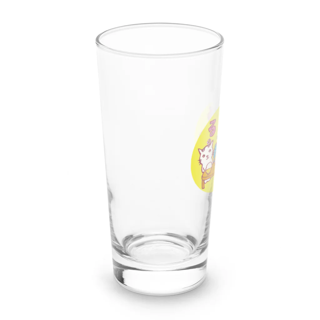 ネコのうーたんになりたいくちばしショップのるるる♪ Long Sized Water Glass :left