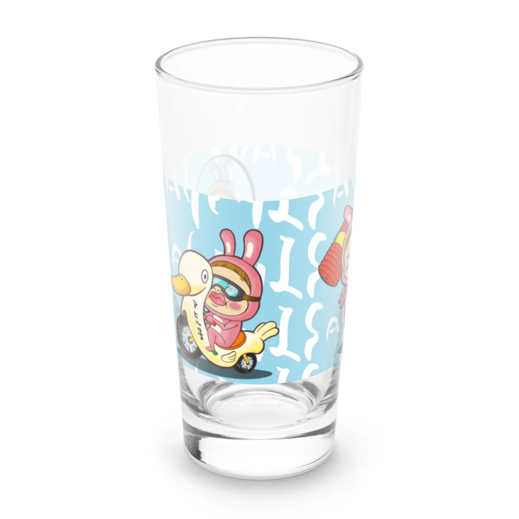 Siderunの館 B2のコップ類だよ！さげみちゃん(背景青) Long Sized Water Glass :left