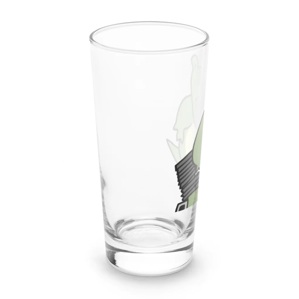 ＋Whimsyの瓦わに Long Sized Water Glass :left