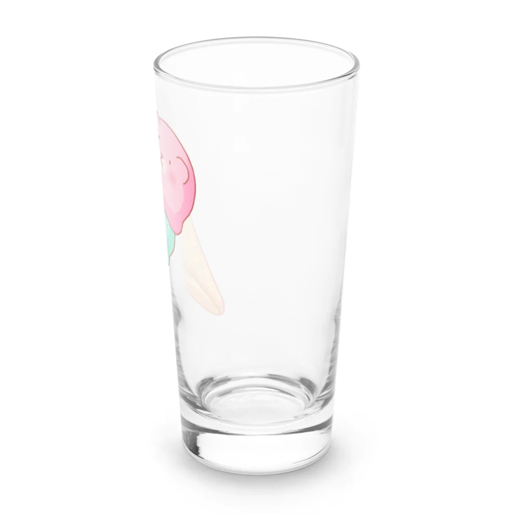 あいのアイスクリームのほほえみくまさん Long Sized Water Glass :right