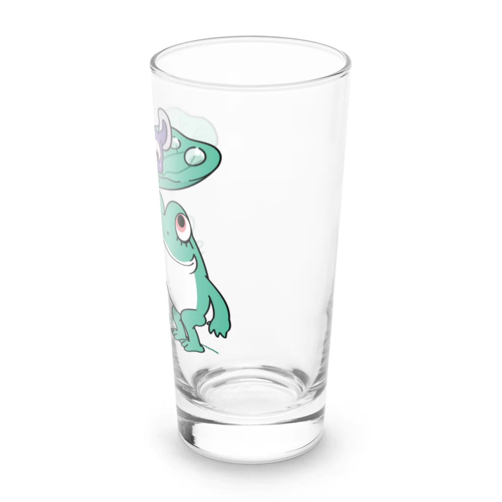 イラスト MONYAAT の*オレサマガエル Long Sized Water Glass :right