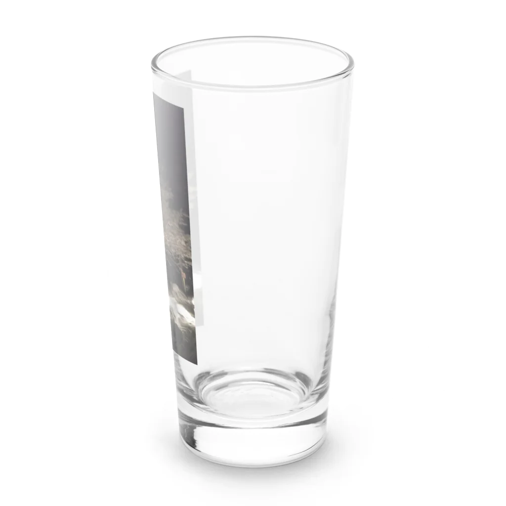 くーまの雪桜 Long Sized Water Glass :right