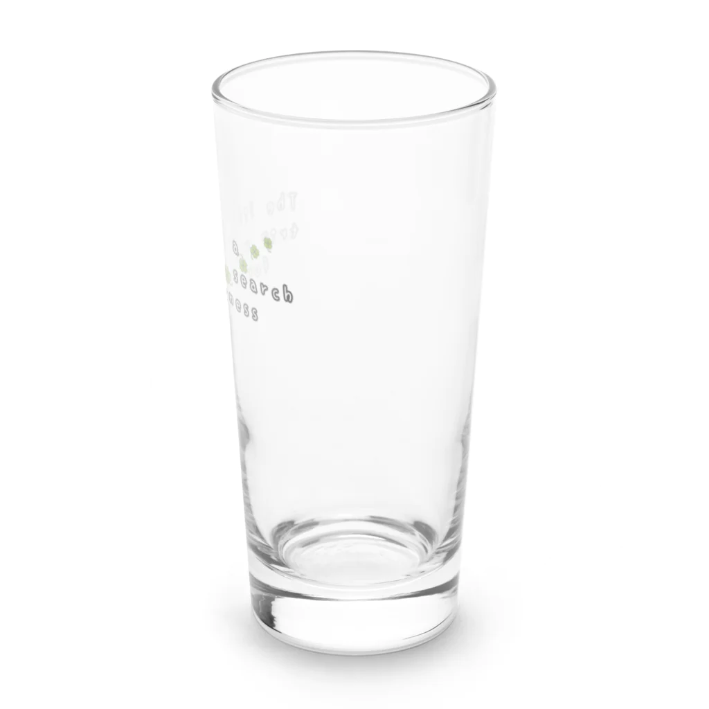 大林ゆこの人生は幸せを探す旅(背景なし) Long Sized Water Glass :right