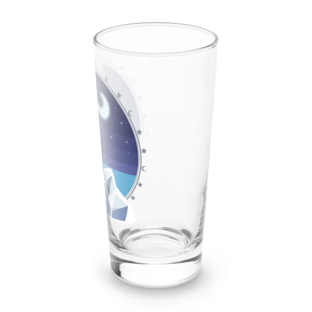 Kotetsu diary(SUZURI店)のフラットコーテッドレトリバー×クール Long Sized Water Glass :right