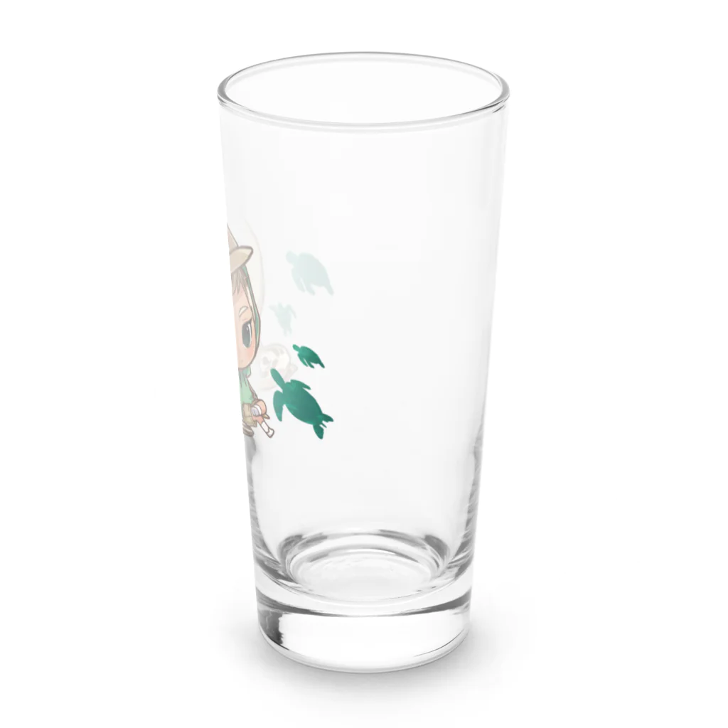 Now Floating...のうみがめ くん Long Sized Water Glass :right