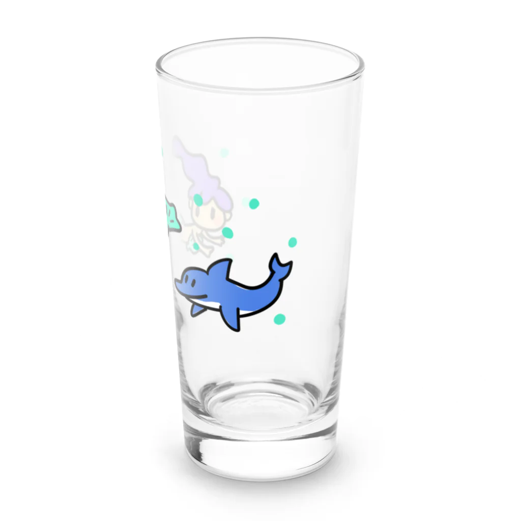 kokonatu-boxの人魚姫と仲良しイルカ Long Sized Water Glass :right