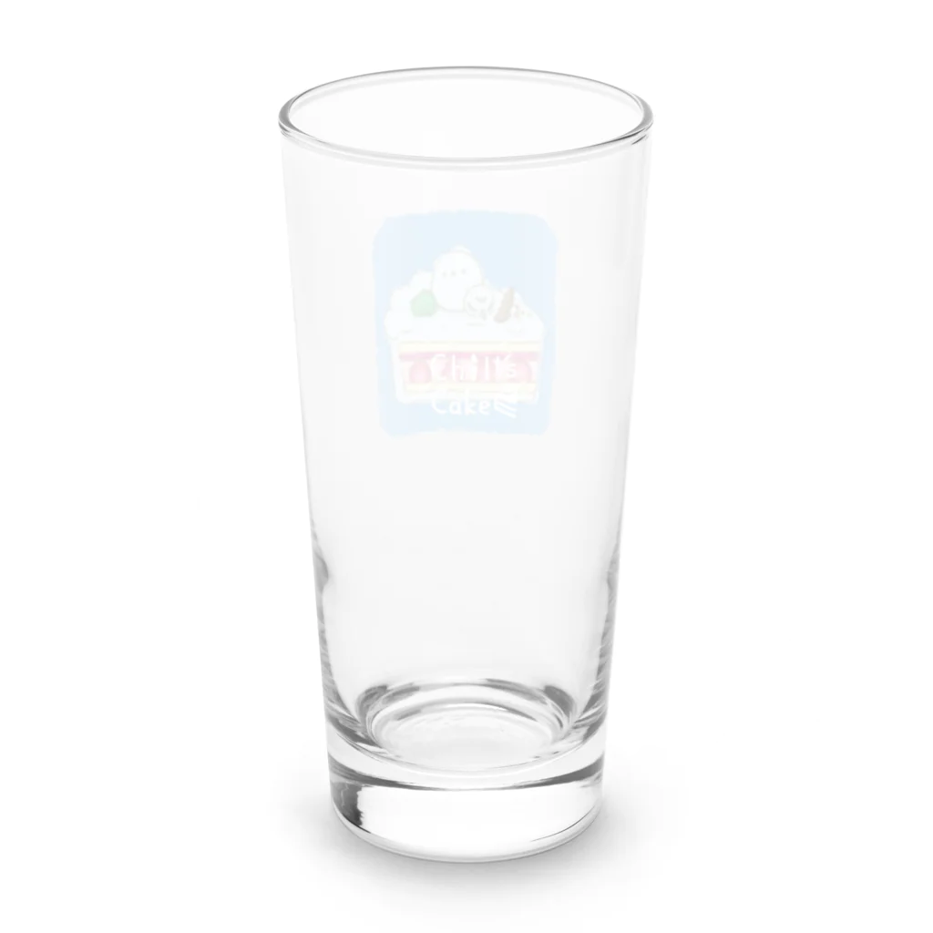 Chill`s Factoryのしろいケーキ シマエナガ Long Sized Water Glass :right