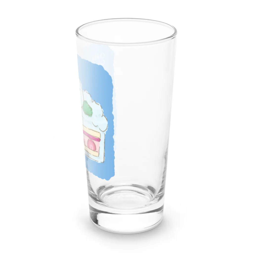 Chill`s Factoryのしろいケーキ シマエナガ Long Sized Water Glass :right