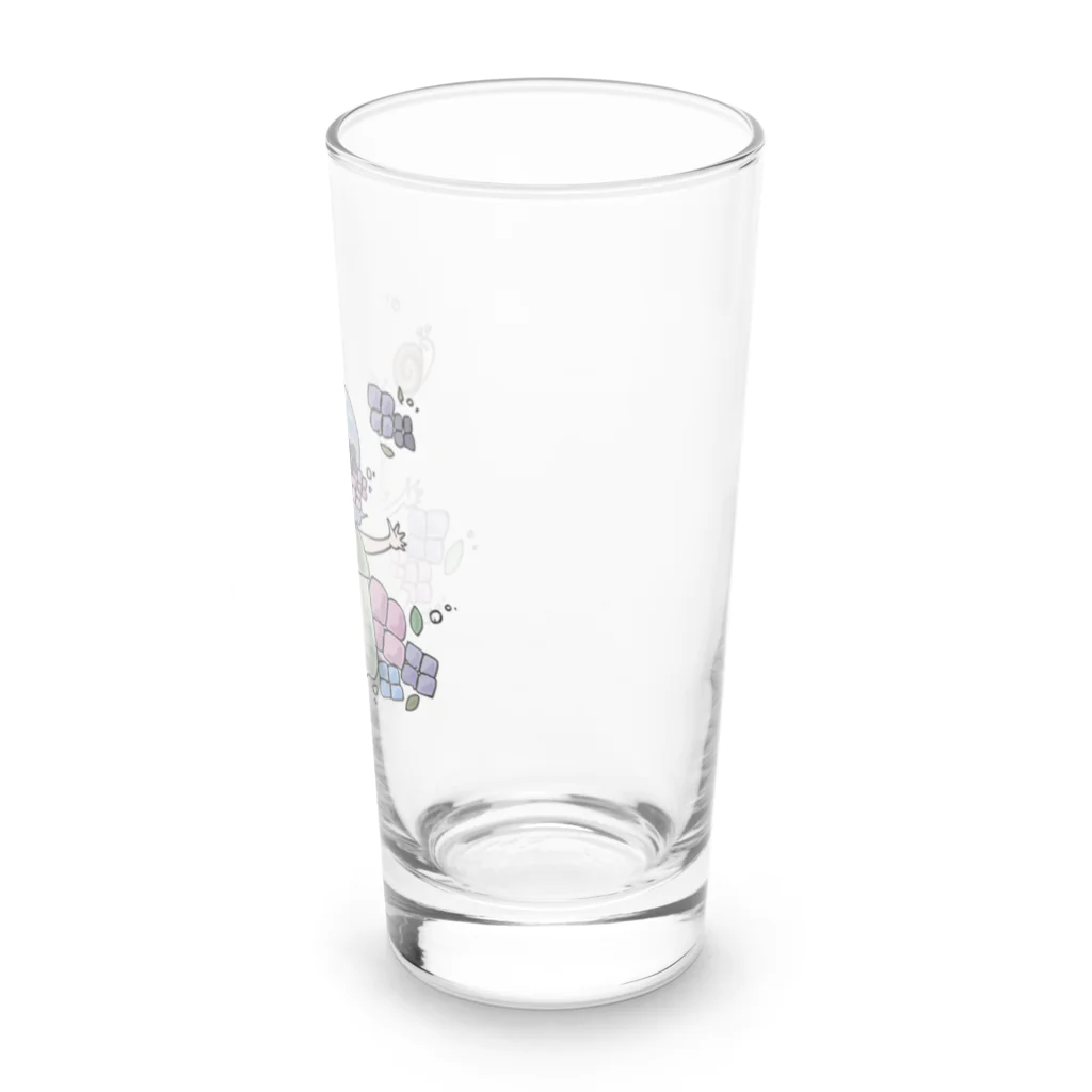 めいのイラスト屋さん🎨の紫陽花の子 Long Sized Water Glass :right