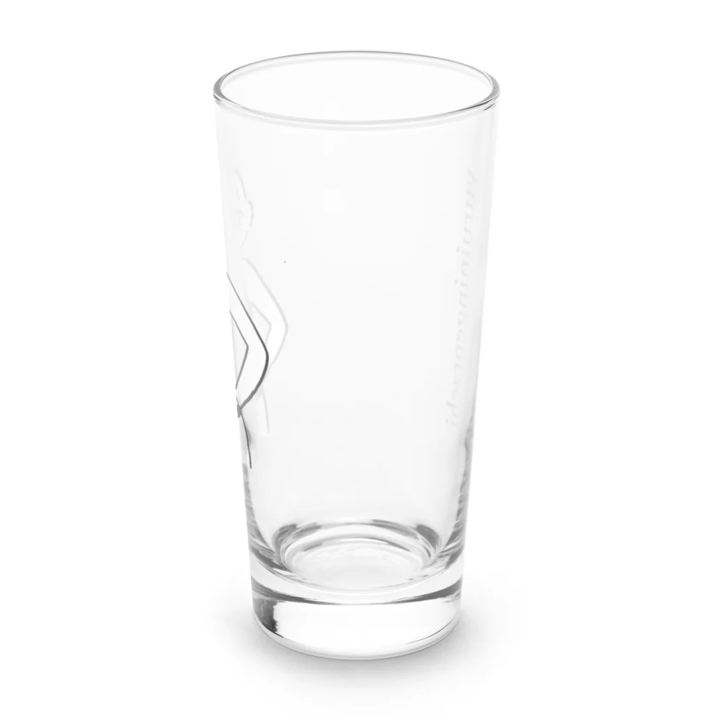 ゆるいにんげんたちのみせの暑い日 Long Sized Water Glass :right