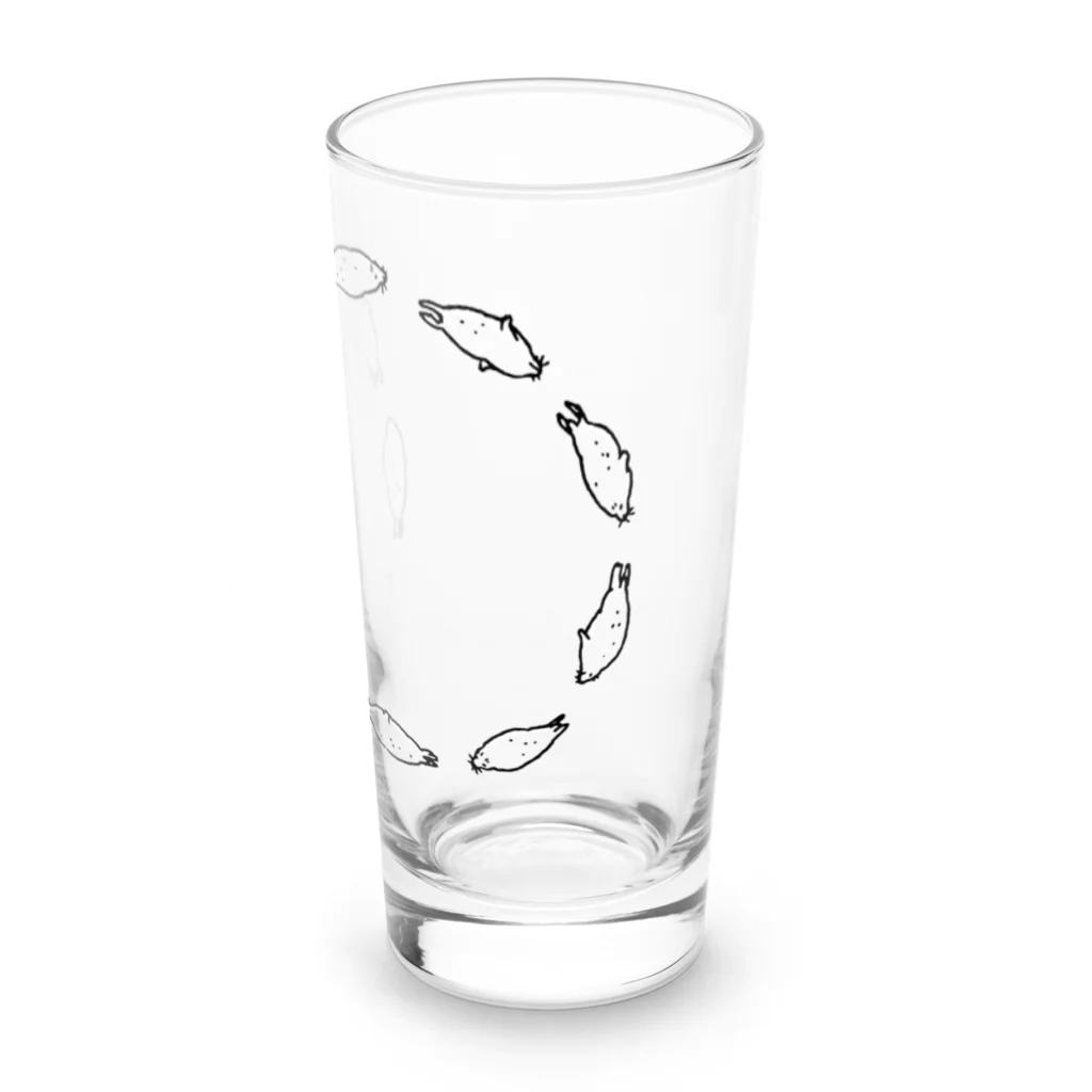 ぴすぴすのすいすいアザラシ Long Sized Water Glass :right